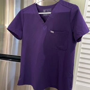 Figs Catrina scrub top sz S Purple